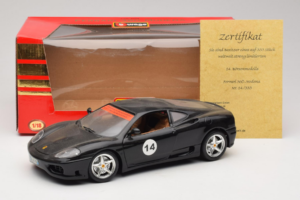 Ferrari 360 Modena #14 Nero Edizione Limitata Bburago 1:18 3368-B1 Pressofusione — immagine 8 di 8