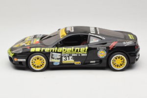 Ferrari 360 Modena Rentabel #314 Gagliardi Nero Bburago 1:18 3378-B1 Pressofusione — immagine 4 di 8