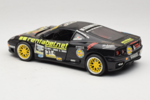 Ferrari 360 Modena Rentabel #314 Gagliardi Nero Bburago 1:18 3378-B1 Pressofusione — immagine 7 di 8