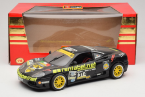 Ferrari 360 Modena Rentabel #314 Gagliardi Nero Bburago 1:18 3378-B1 Pressofusione — immagine 8 di 8