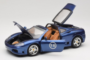 Ferrari 360 Modena Targa Edizione Limitata 333 pz Viola Metallizzato Bburago 1:18 3348-F1 Pressofusione — immagine 2 di 8