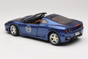 Ferrari 360 Modena Targa Edizione Limitata 333 pz Viola Metallizzato Bburago 1:18 3348-F1 Pressofusione — immagine 7 di 8