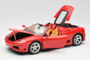 Ferrari 360 Spider Rosso Hot Wheels 1:18 FER129 Pressofusione — immagine 2 di 8
