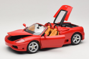 Ferrari 360 Spider Rosso Hot Wheels 1:18 27774-M1 Pressofusione — immagine 2 di 8