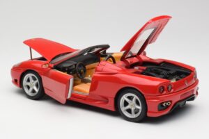 Ferrari 360 Spider Rosso Hot Wheels 1:18 FER129 Pressofusione — immagine 5 di 8