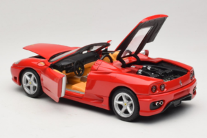 Ferrari 360 Spider Rosso Hot Wheels 1:18 27774-M1 Pressofusione — immagine 5 di 8