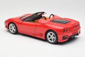 Ferrari 360 Spider Rosso Hot Wheels 1:18 FER129 Pressofusione — immagine 7 di 8