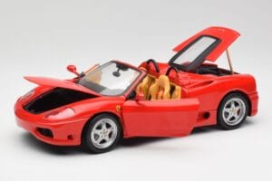 Ferrari 360 Spider Rosso Corsa Hot Wheels 1:18 57310 Pressofusione — immagine 2 di 8