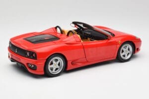 Ferrari 360 Spider Rosso Corsa Hot Wheels 1:18 57310 Pressofusione — immagine 3 di 8