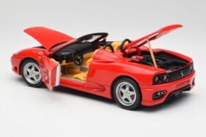 Ferrari 360 Spider Rosso Corsa Hot Wheels 1:18 57310 Pressofusione — immagine 5 di 8