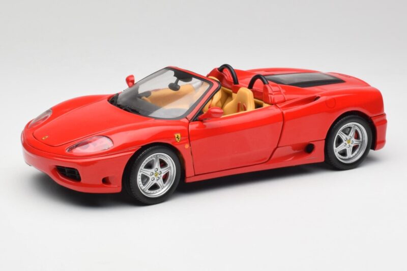 Ferrari 360 Spider Rosso Corsa Hot Wheels 1:18 57310 Pressofusione