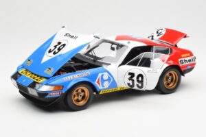 Ferrari 365 GTB/4 #39 J-C. Andruet / Lena 24 Hours of Le Mans 1972 Kyosho 1:18 08164E Pressofusione — immagine 2 di 8