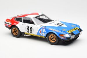 Ferrari 365 GTB/4 #39 J-C. Andruet / Lena 24 Hours of Le Mans 1972 Kyosho 1:18 08164E Pressofusione — immagine 6 di 8