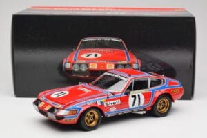 Ferrari 365 GTB4 Competizione #71 24 Hours of Le Mans 1974 Kyosho 1:18 08164A Pressofusione — immagine 8 di 8