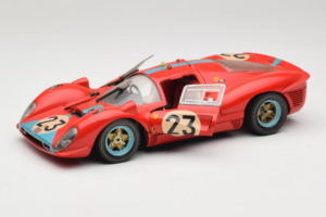 Ferrari 412P #23 W. Mairesse / J. Beurlys Le Mans 1967 Rosso Revell 1:18 48826 Pressofusione — immagine 2 di 8