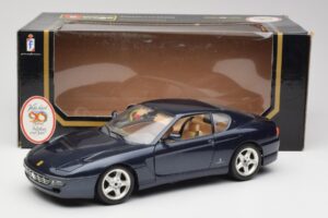 Ferrari 456 GT Blu Bburago 1:18 3036 Pressofusione — immagine 2 di 8