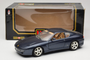 Ferrari 456 GT Blu Bburago 1:18 3036-B1 Pressofusione — immagine 8 di 8