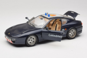Ferrari 456 GT Carabinieri Nero Bburago 1:18 3036-B3 Pressofusione — immagine 2 di 8