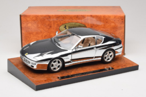Ferrari 456 GT Chrome Silver Bburago 1:18 3746-R1 Pressofusione — immagine 8 di 8