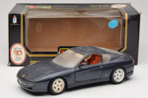 Ferrari 456 GT Dark Blue Metallic Bburago 1:18 3036-B2 Pressofusione — immagine 8 di 8