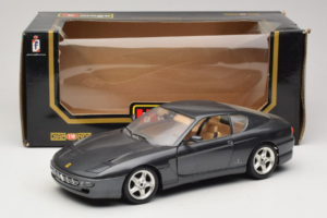 Ferrari 456 GT Grigio Metallizzato Bburago 1:18 3036-G1 Pressofusione — immagine 8 di 8