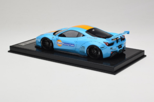 Ferrari 458 LB Works Gulf Blue Orange BBA 1:18 REMC033 Resina — immagine 5 di 7