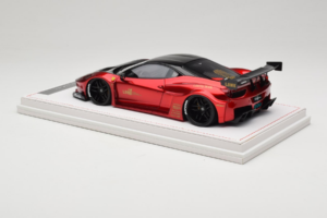 Ferrari 458 Liberty Walk LB-Silhouette WORKS GT Candy Rosso IVY 1:18 REMC003 Resina — immagine 5 di 6