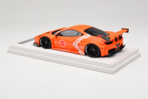 Ferrari 458 Liberty Walk LB-Silhouette WORKS GT Arancione IVY 1:18 REMC002 Resina — immagine 5 di 6