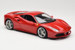 Ferrari 488 GTB Rosso Bburago 1:18 18-16008 Pressofusione — immagine 6 di 8