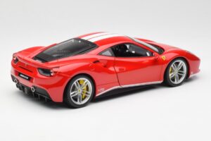 Ferrari 488 GTB Rosso Bburago 1:18 18-76102 Pressofusione — immagine 3 di 8
