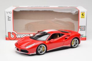 Ferrari 488 GTB Rosso Bburago 1:18 18-76102 Pressofusione — immagine 8 di 8