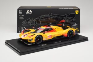 Ferrari 499P Hypercar AF Corse #83 R. Kubica / Y. Ye / R. Shwartzman 24 Hours of Le Mans 2024 Bburago 1:18 18-16313-83-VET Pr — immagine 9 di 9