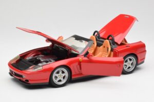 Ferrari 550 Barchetta Pininfarina Rosso Bburago 1:18 327660 Pressofusione — immagine 2 di 8