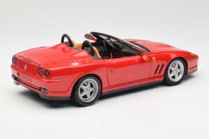 Ferrari 550 Barchetta Pininfarina Rosso Bburago 1:18 327660 Pressofusione — immagine 3 di 8