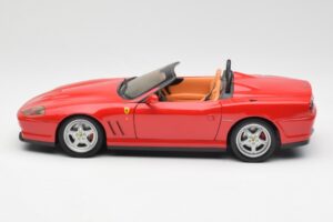 Ferrari 550 Barchetta Pininfarina Rosso Bburago 1:18 327660 Pressofusione — immagine 4 di 8