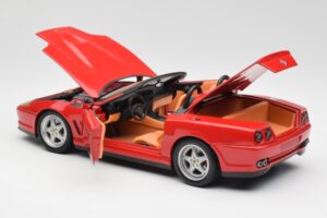 Ferrari 550 Barchetta Pininfarina Rosso Bburago 1:18 327660 Pressofusione — immagine 5 di 8