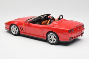 Ferrari 550 Barchetta Pininfarina Rosso Bburago 1:18 327660 Pressofusione — immagine 7 di 8