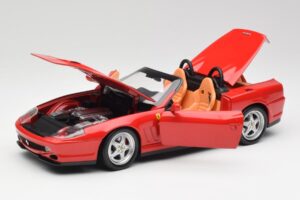 Ferrari 550 Barchetta Rosso Corsa Hot Wheels 1:18 29441 Pressofusione — immagine 2 di 8