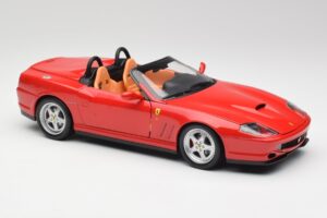 Ferrari 550 Barchetta Rosso Corsa Hot Wheels 1:18 29441 Pressofusione — immagine 6 di 8