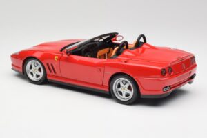 Ferrari 550 Barchetta Rosso Corsa Hot Wheels 1:18 29441 Pressofusione — immagine 7 di 8