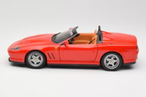 Ferrari 550 Barchetta Rosso Corsa Hot Wheels 1:18 074299294419 Pressofusione — immagine 4 di 8
