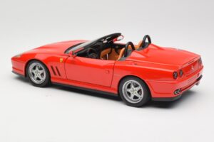Ferrari 550 Barchetta Rosso Corsa Hot Wheels 1:18 074299294419 Pressofusione — immagine 7 di 8
