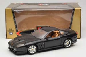Ferrari 550 Maranello Nero Metallizzato Bburago 1:18 3344-B1 Pressofusione — immagine 8 di 8