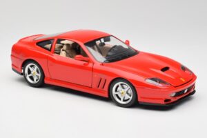 Ferrari 550 Maranello Rosso Bburago 1:18 3064 Pressofusione — immagine 6 di 8