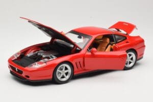 Ferrari 575M Maranello Rosso Hot Wheels 1:18 54937 Pressofusione — immagine 2 di 8