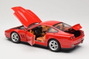 Ferrari 575M Maranello Rosso Hot Wheels 1:18 54937 Pressofusione — immagine 5 di 8