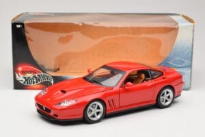 Ferrari 575M Maranello Rosso Hot Wheels 1:18 54937 Pressofusione — immagine 8 di 8