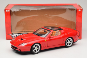 Ferrari 575M Superamerica Rosso Hot Wheels 1:18 J2858 Pressofusione — immagine 8 di 8
