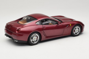 Ferrari 599 GTB Fiorano Rosso Scuro Hot Wheels 1:18 M1200 Pressofusione — immagine 3 di 8