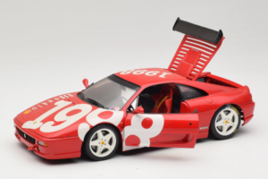 Ferrari F355 Berlinetta Rosso con ruote bianche UT Models 1:18 180074020-P2 Pressofusione — immagine 2 di 8